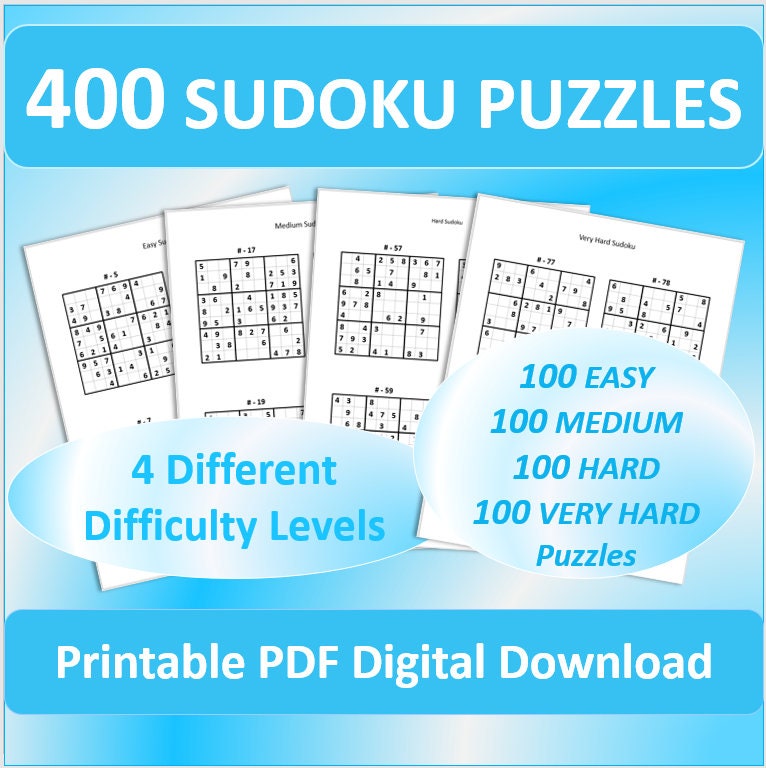 Printable Sudoku - 100+ Puzzles From Easy To Hard - World of Printables