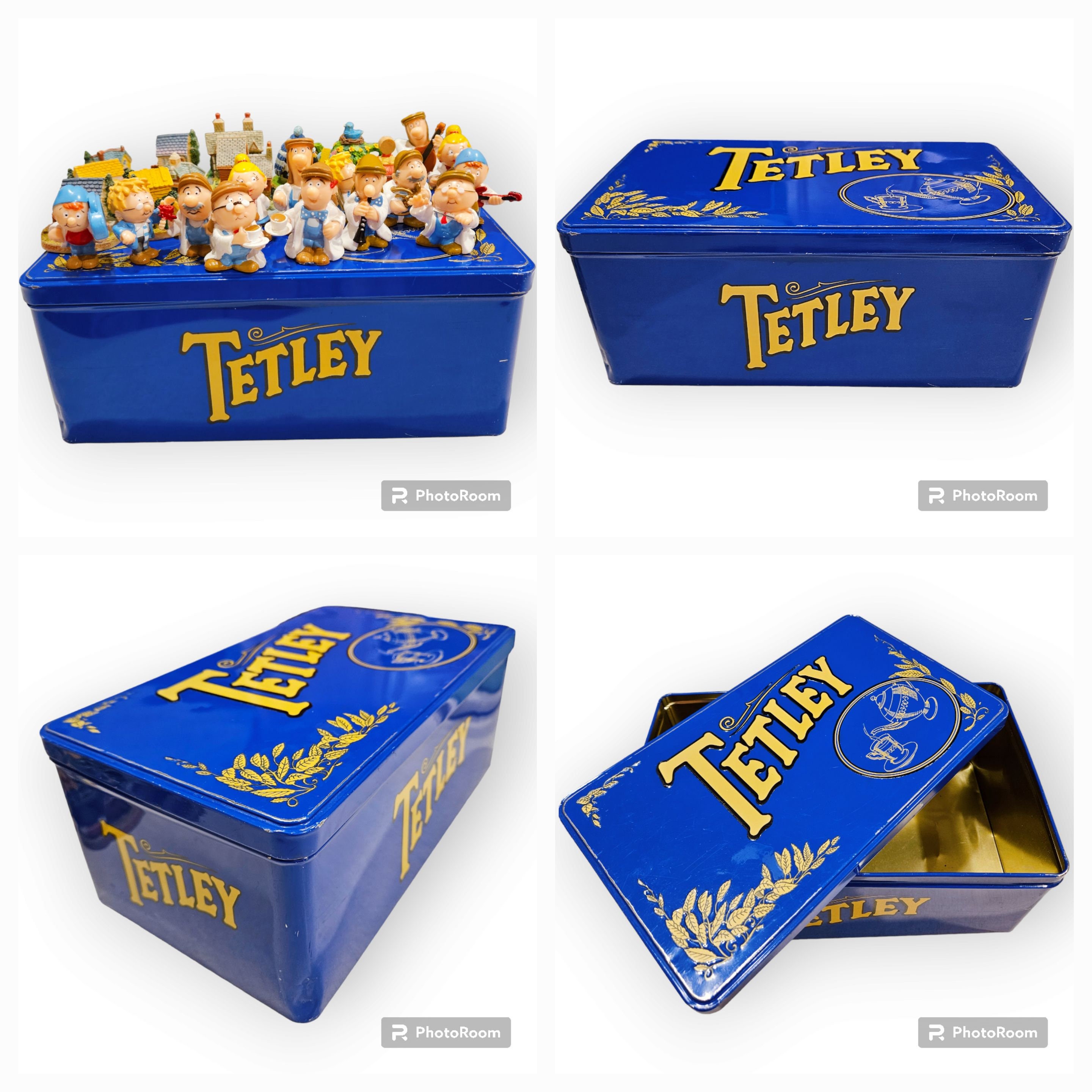 Vintage Tetley Tea Figurines & Tin Box Etsy UK
