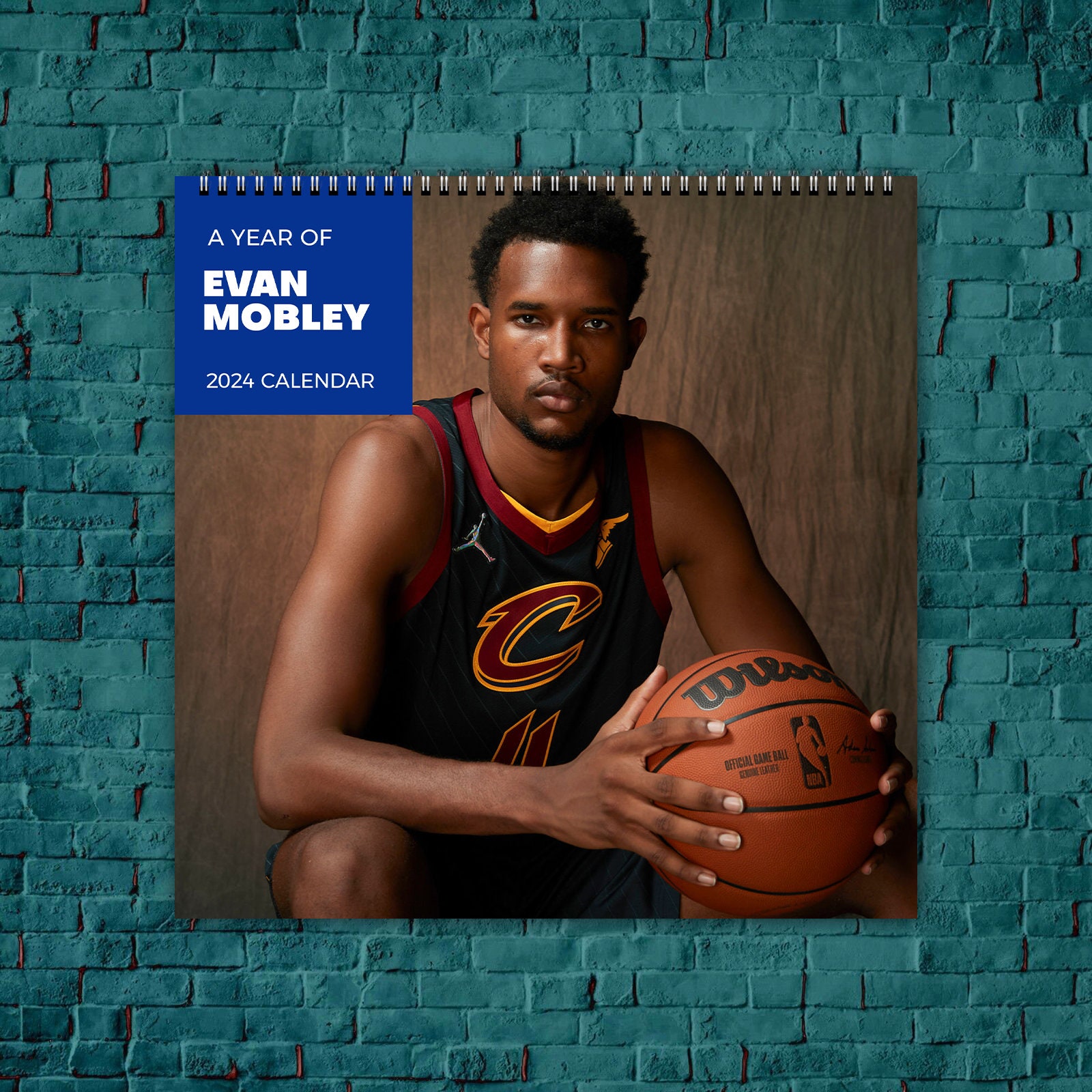 Evan Mobley Calendar 2025, Celebrity Calendar, Evan Mobley 2025 Wall