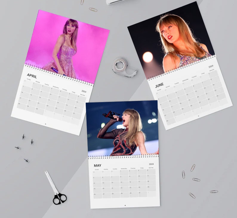 Blink Taylor Calendar, Swiftie Inspired 2024 Calendar, Swiftie Merch