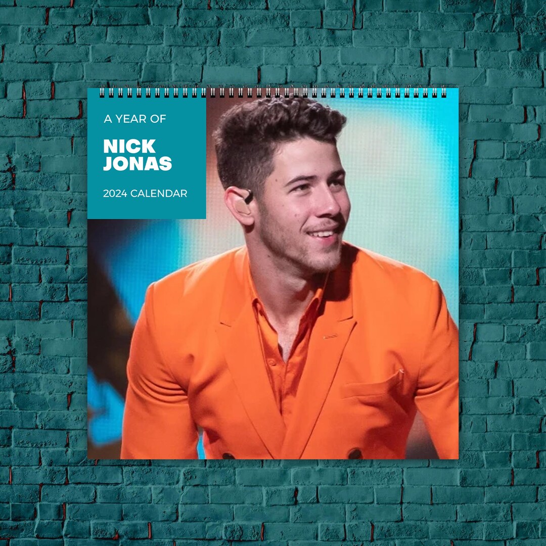 Nick Jonas Calendar 2024, Celebrity Calendar, Nick Jonas 2024 Wall