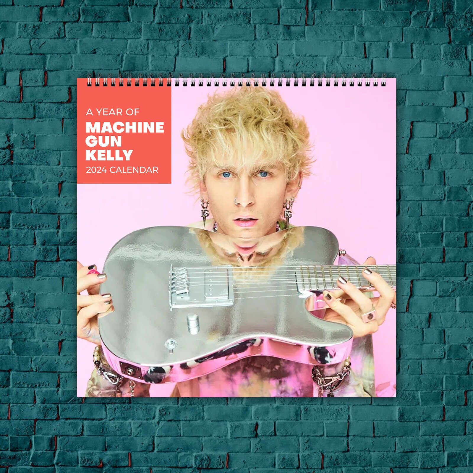 Machine Gun Kelly Calendar 2024,Celebrity Calendar sold by Starved