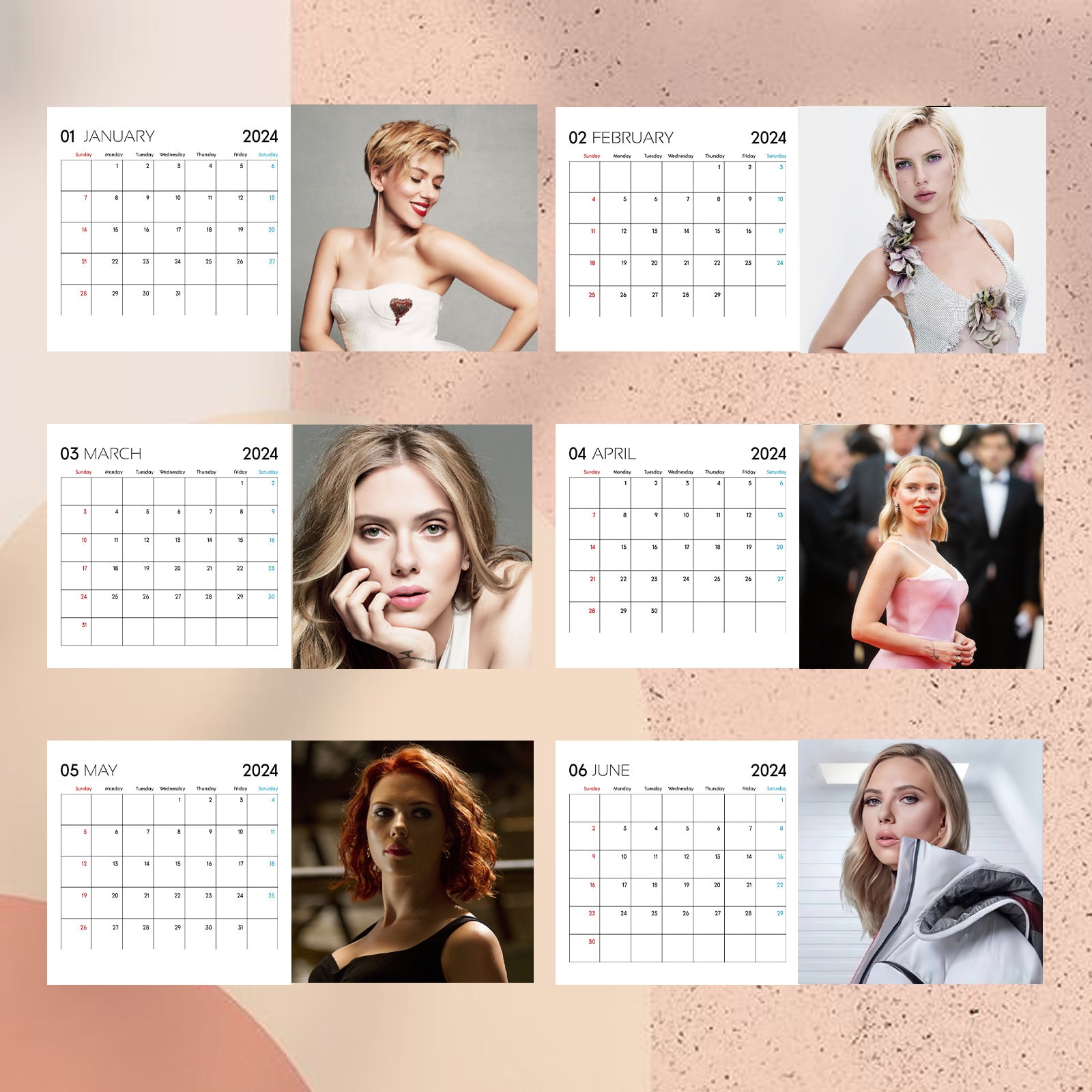 Scarlett Johansson Calendar 2024, Celeb Calendar, Scarlett Johansson