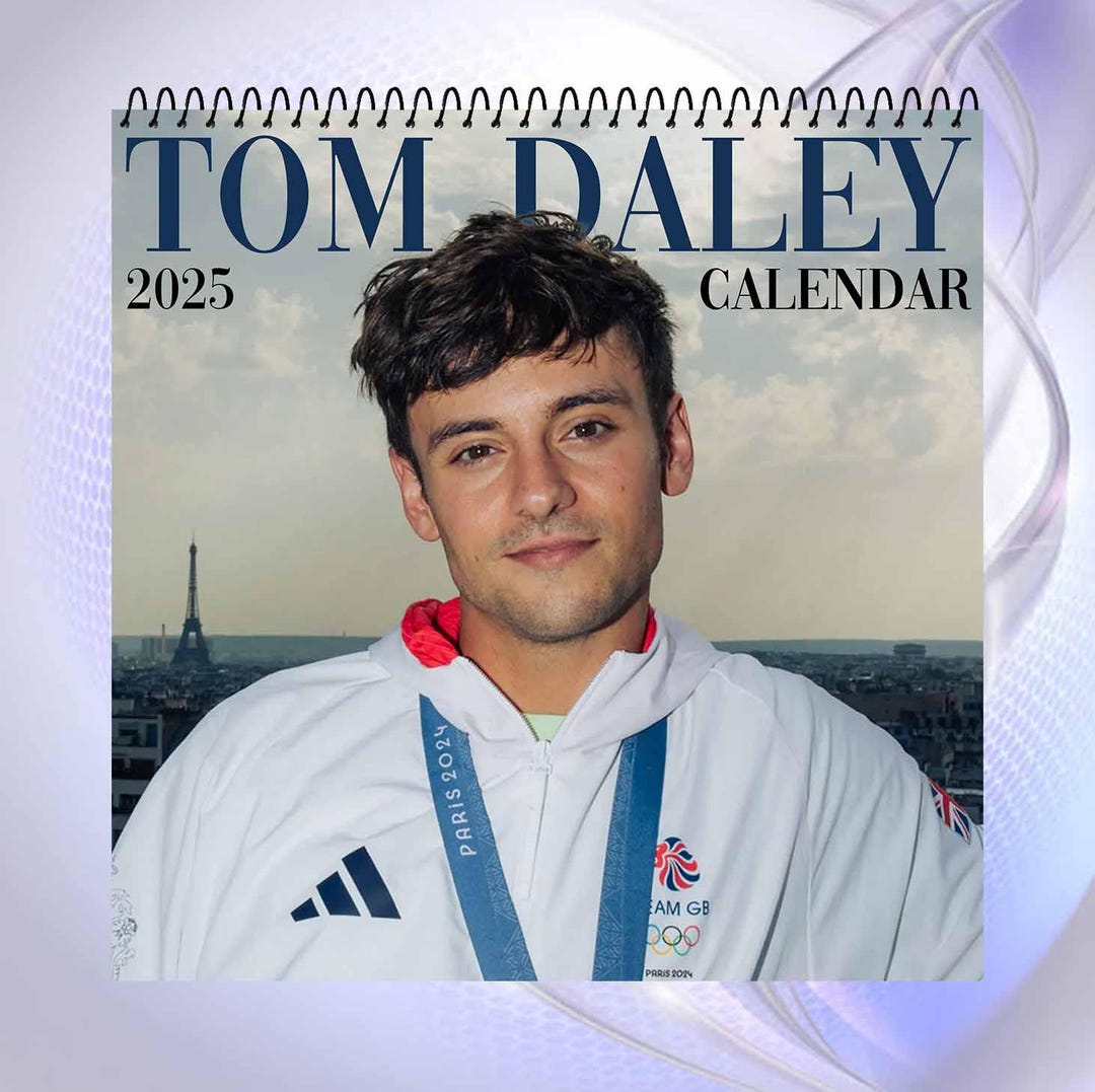 Tom Daley Calendar 2025, Personalized Calendar, Idol Calendar, Yearly Tom Daley Calendar 2025, Personalized Calendar, Idol Calendar, Yearly