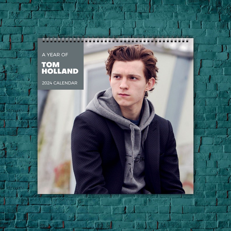 Tom Holland Calendar 2024, Celebrity Calendar, Tom Holland 2024 Wall