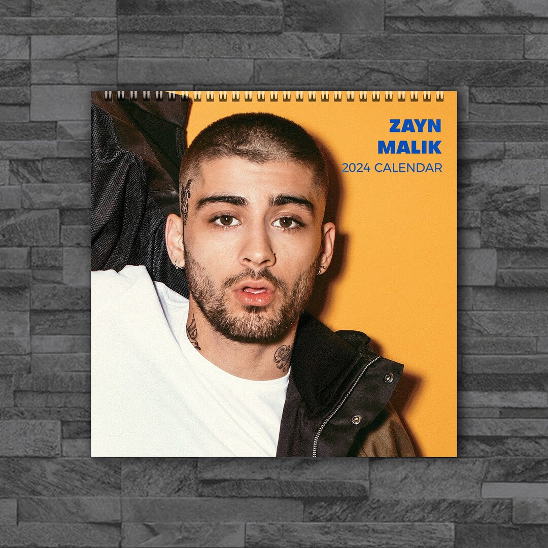 Calendario Zayn Malik 2024 Calendario de celebridades Etsy México