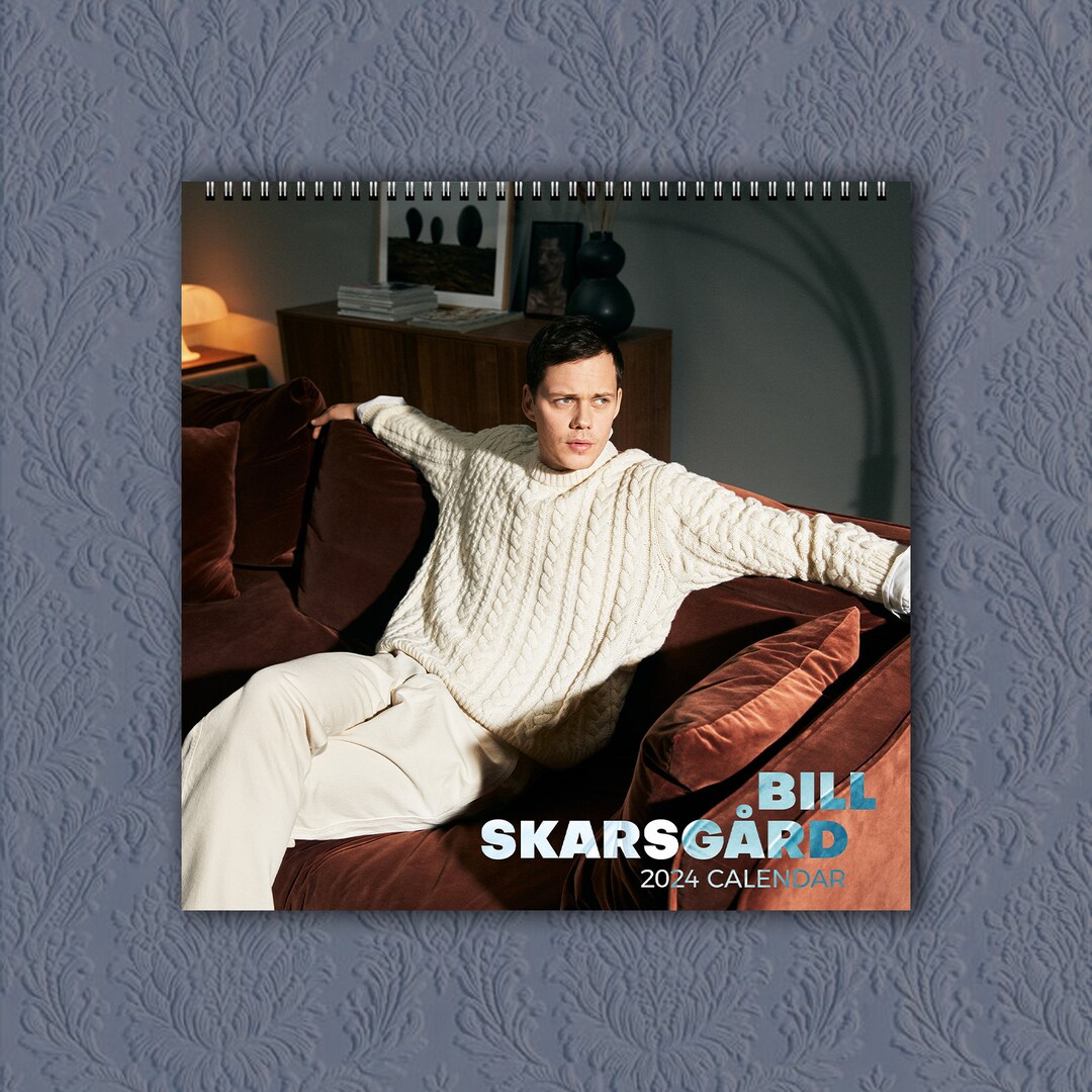 Bill Skarsgard Calendar 2024 Celebrity Calendar Bill Etsy