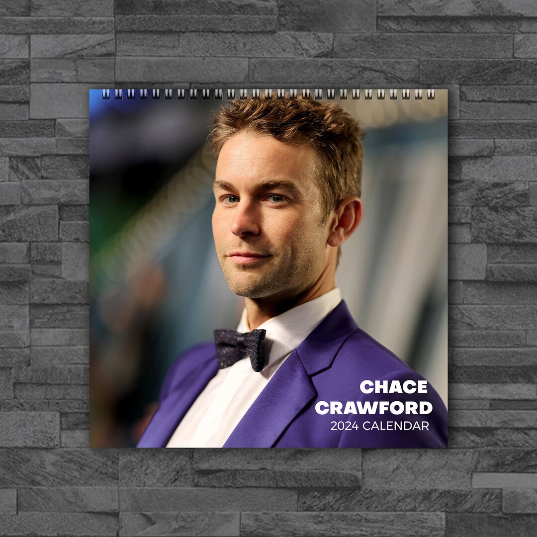 Chace Crawford 2024 Calendar Celebrity Calendar Chace Etsy