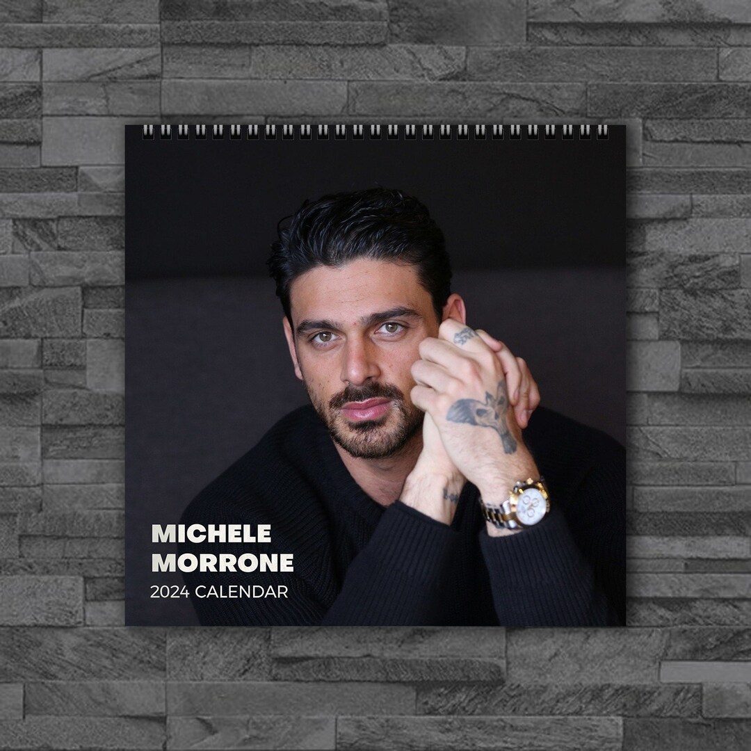 Michele Morrone 2024 Calendar Celebrity Calendar Michele Etsy UK