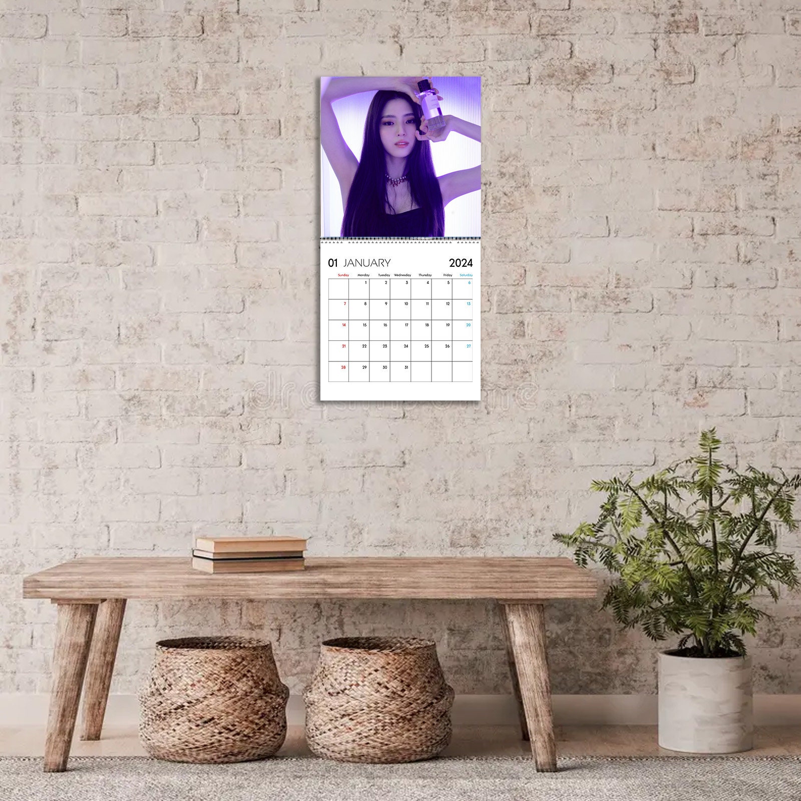 Han So Hee Calendar 2024, Celebrity Calendar, Han So Hee 2024 Wall