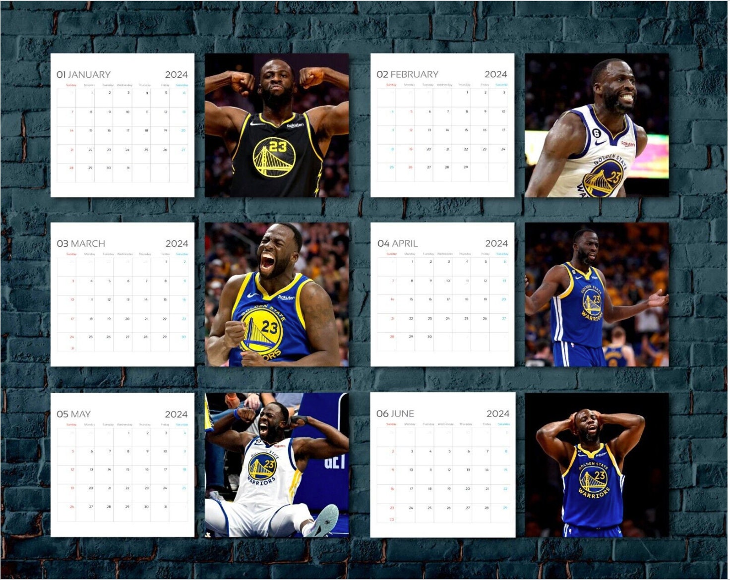 Celebrity Calendar, CJ McCollum 2024, CJ McCollum 2024 Wall Calendar