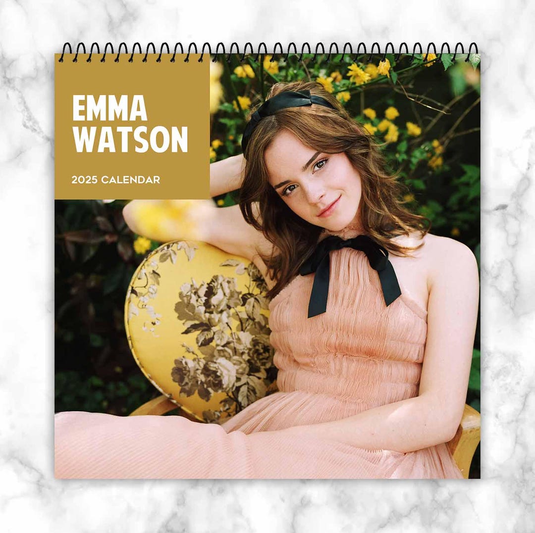 Emma Watson Calendar 2025, Personalized Calendar, Idol Calendar, Yearly