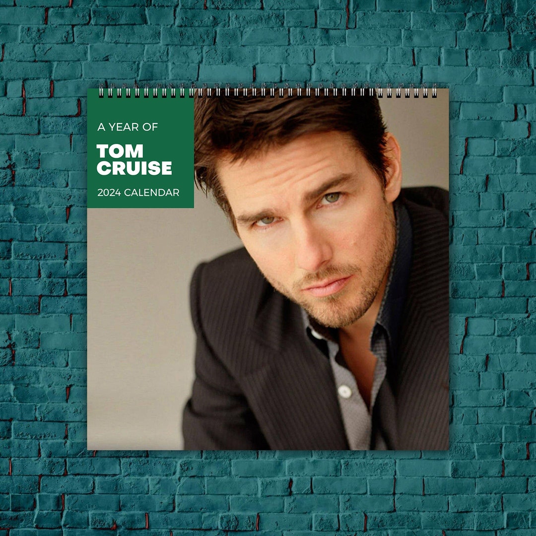 Tom Cruise Calendar 2024, Celebrity Calendar, Tom Cruise 2024 Wall