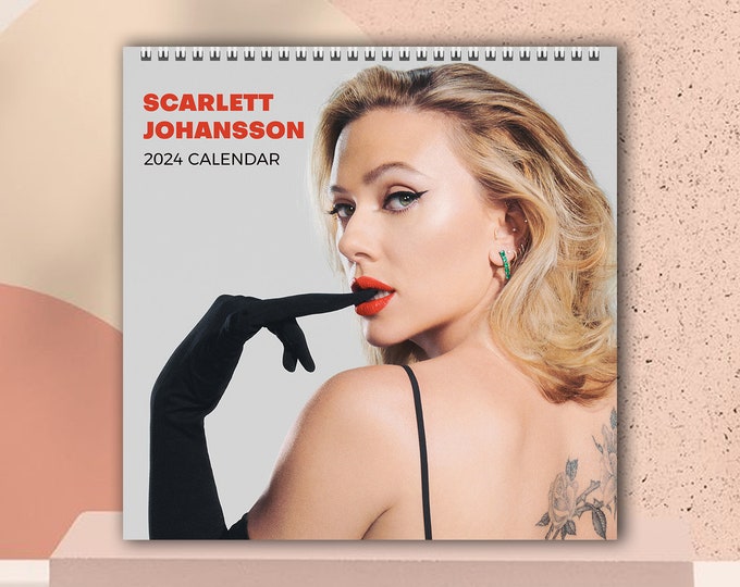 Scarlett Johansson Calendar 2024, Celeb Calendar, Scarlett Johansson