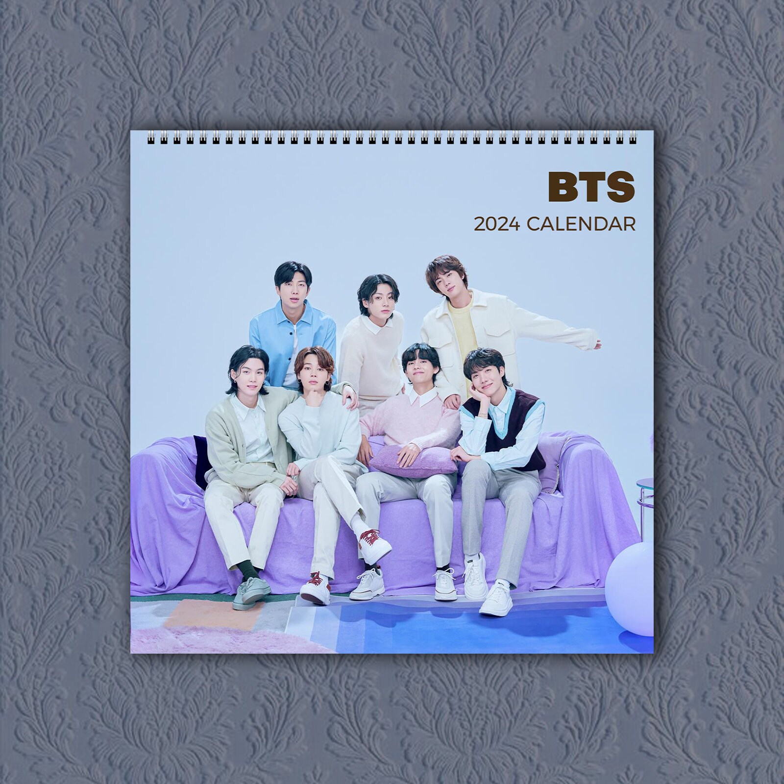 Calendario BTS 2024 Calendario de celebridades Calendario de Etsy México