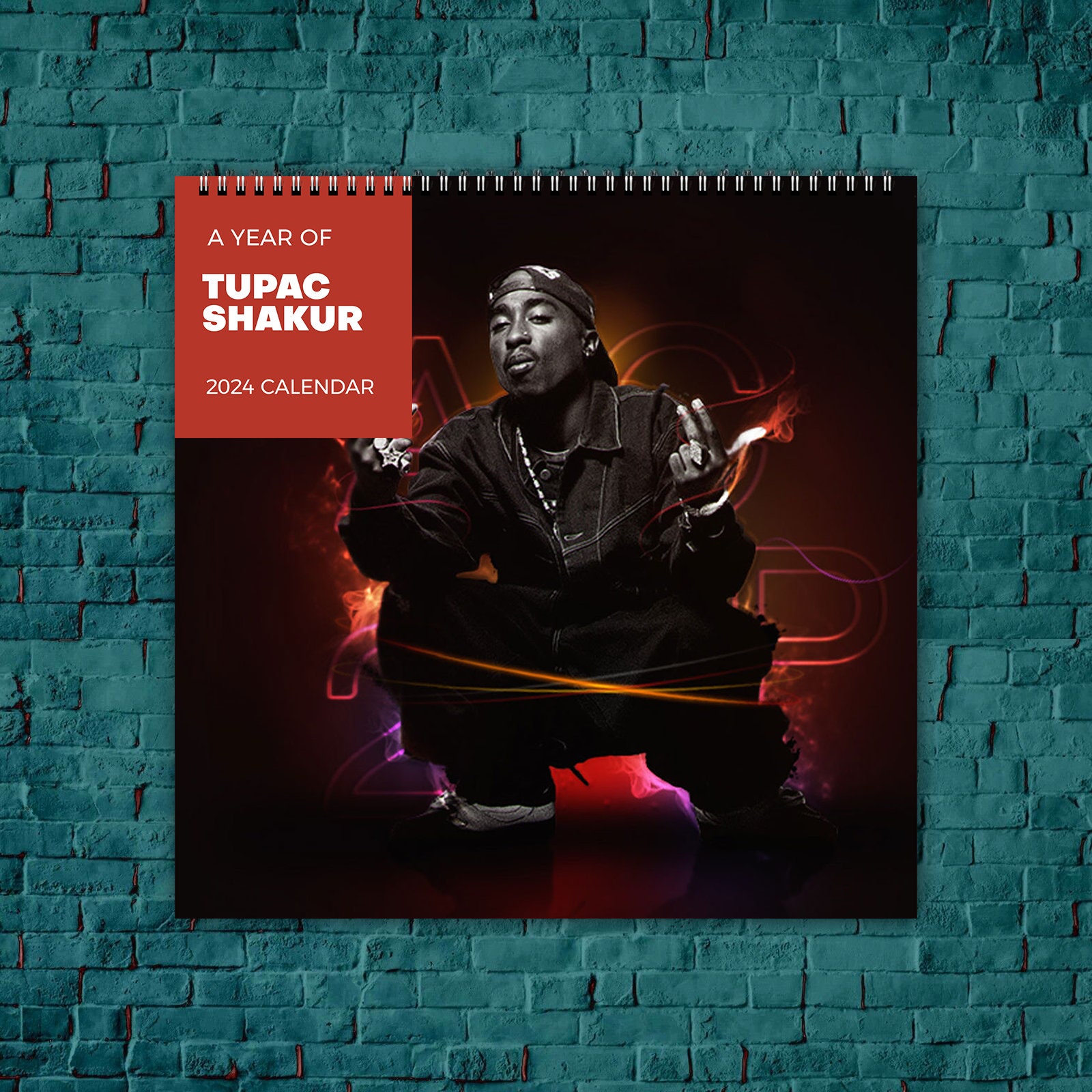 Tupac Shakur Calendar 2024, Celebrity Calendar, Tupac Shakur 2024 Wall