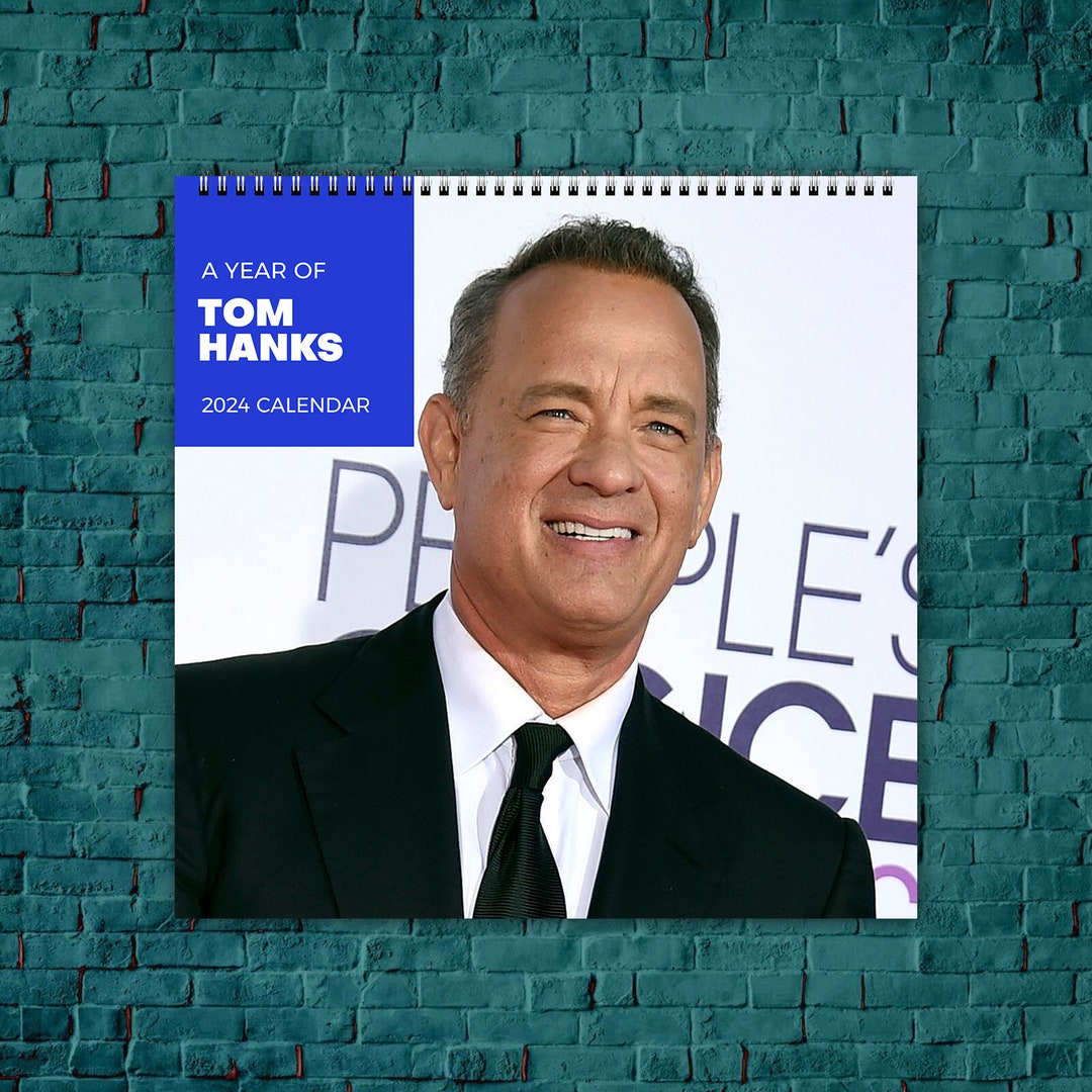 Tom Hanks Calendar 2024, Celebrity Calendar, Tom Hanks 2024 Wall