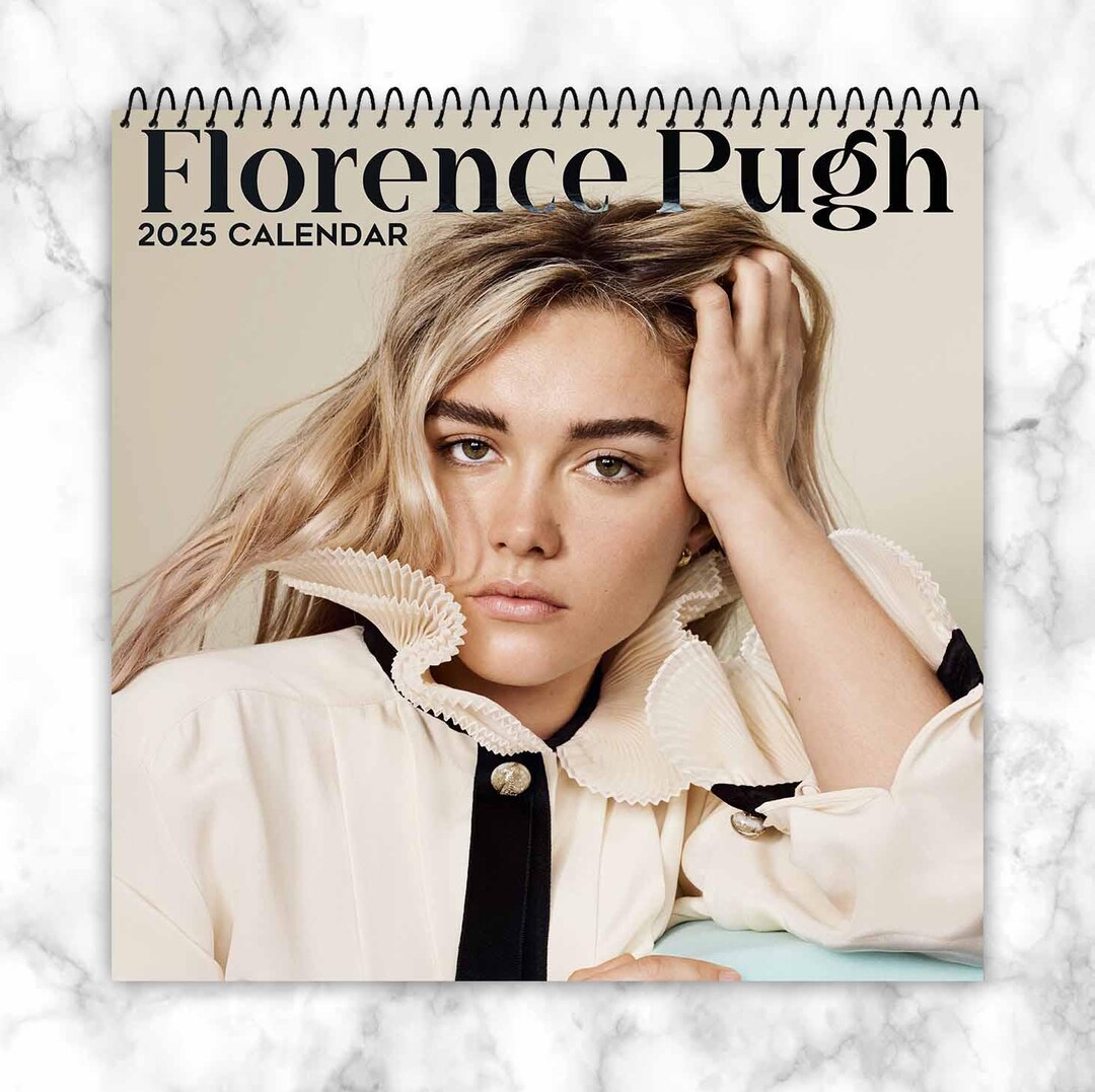 Florence Pugh Calendar 2025, Personalized Calendar, Idol Calendar