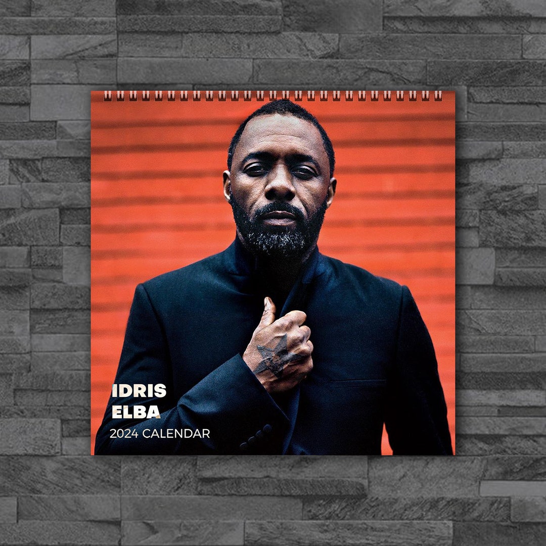 Idris Elba 2025 Calendar, Celebrity Calendar, Idris Elba 2025 Wall