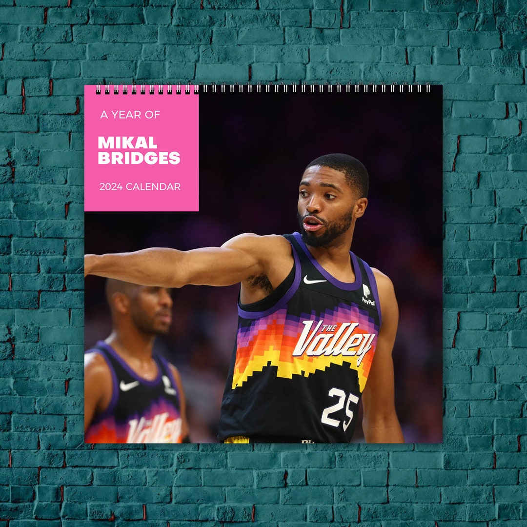 Mikal Bridges Calendar 2024 Celebrity Calendar Mikal Bridges Etsy