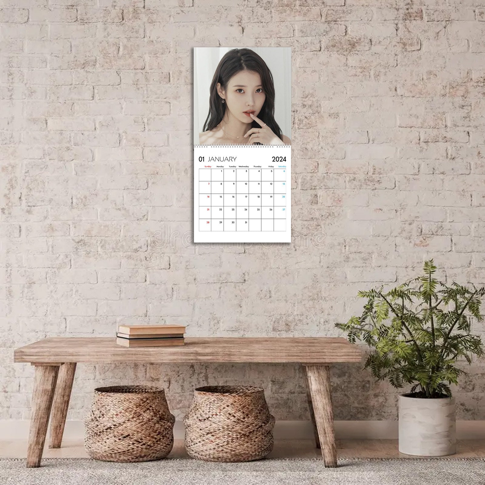IU Calendar 2024, Celebrity Calendar, IU 2024 Wall Calendar sold by