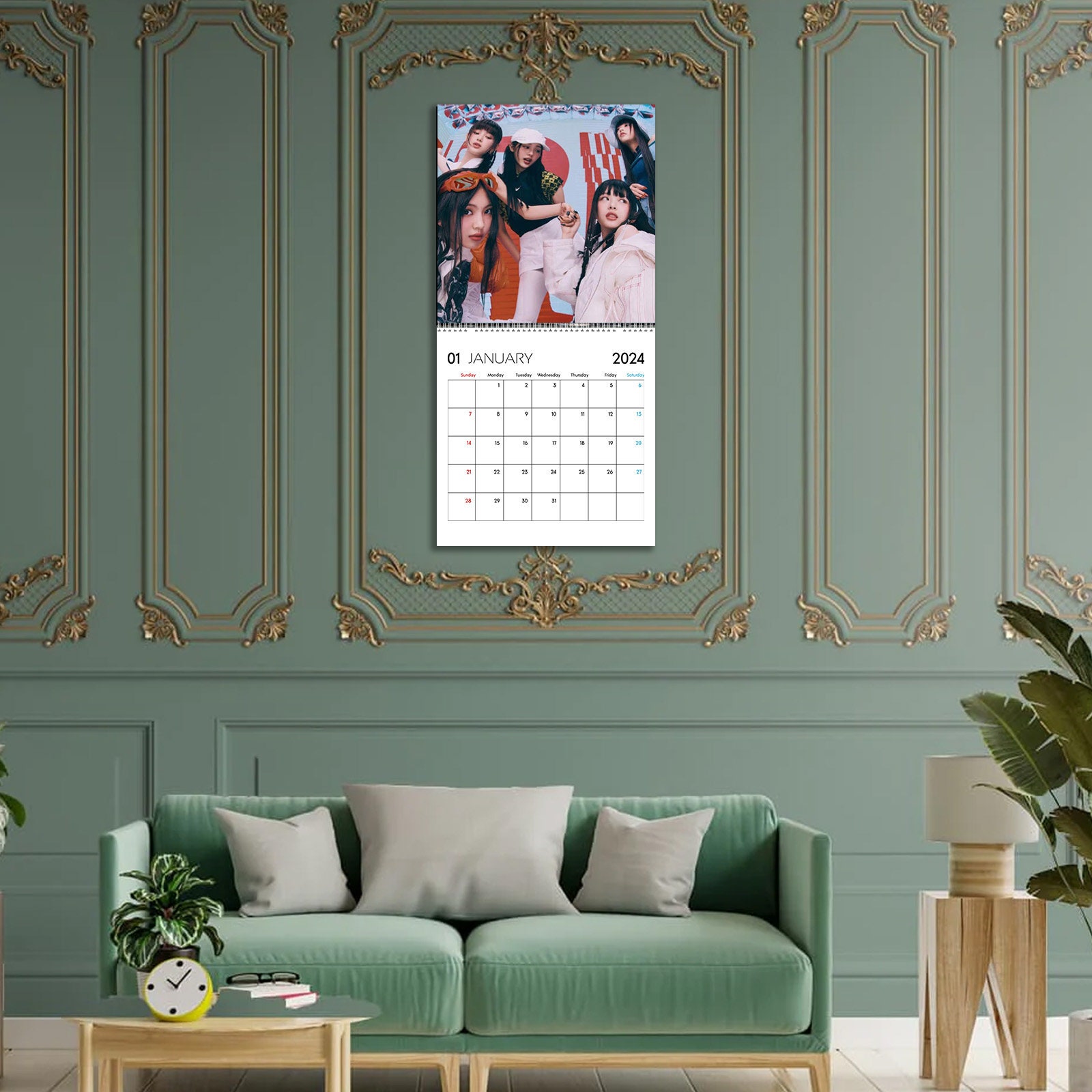 New Jeans Calendar 2024, Celebrity Calendar, New Jeans 2024 Wall