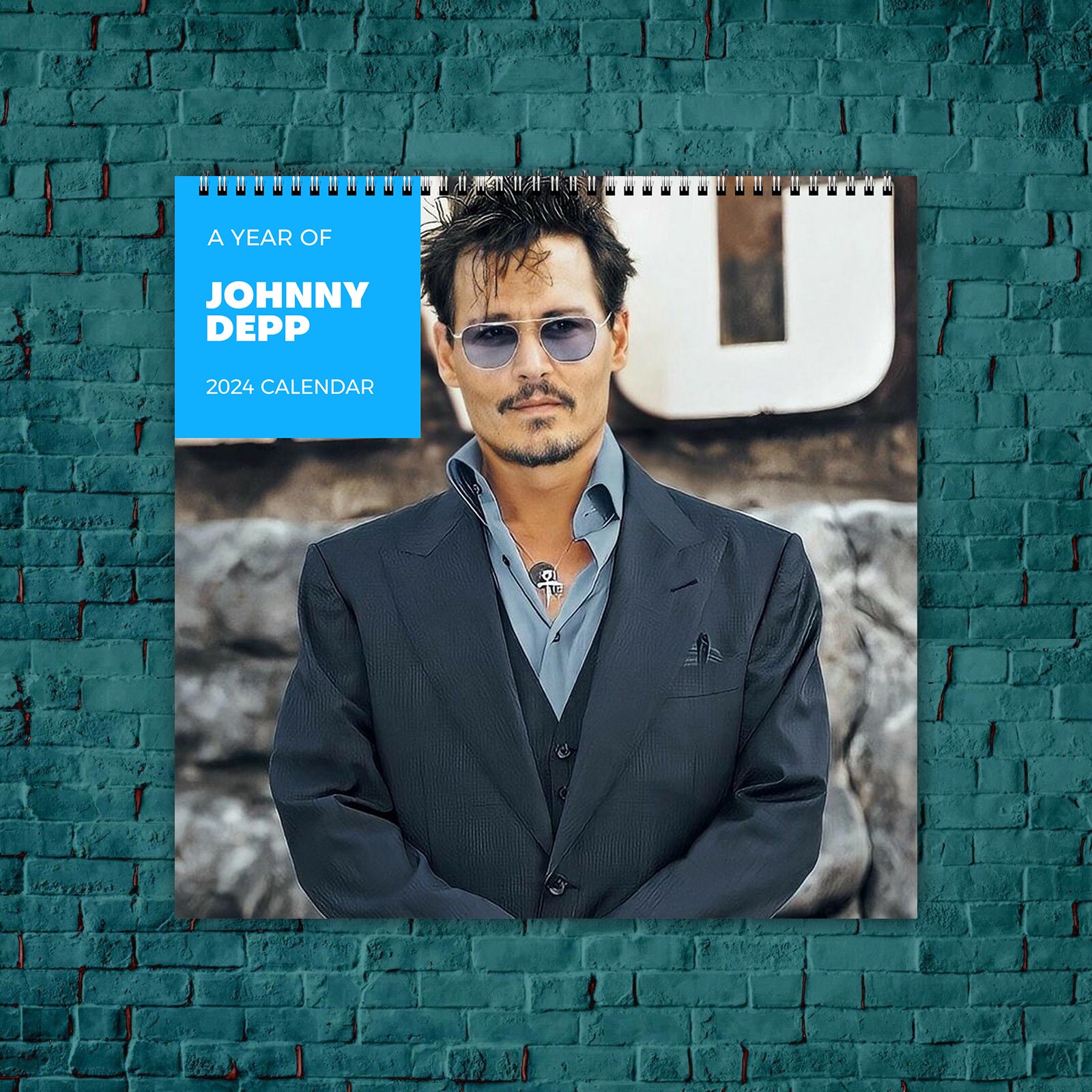 Johnny Depp Calendar 2024, Celebrity Calendar, Johnny Depp 2024 Wall