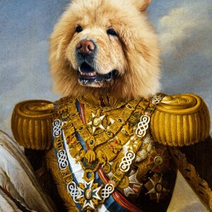 Custom Royal Pet Portrait: Renaissance Animal Painting, Pet Lover Gift
