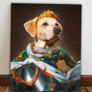 Custom Royal Pet Portrait: Funny Pet Art Gift