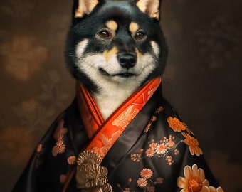 Custom Royal Pet Portrait: Renaissance Animal Painting