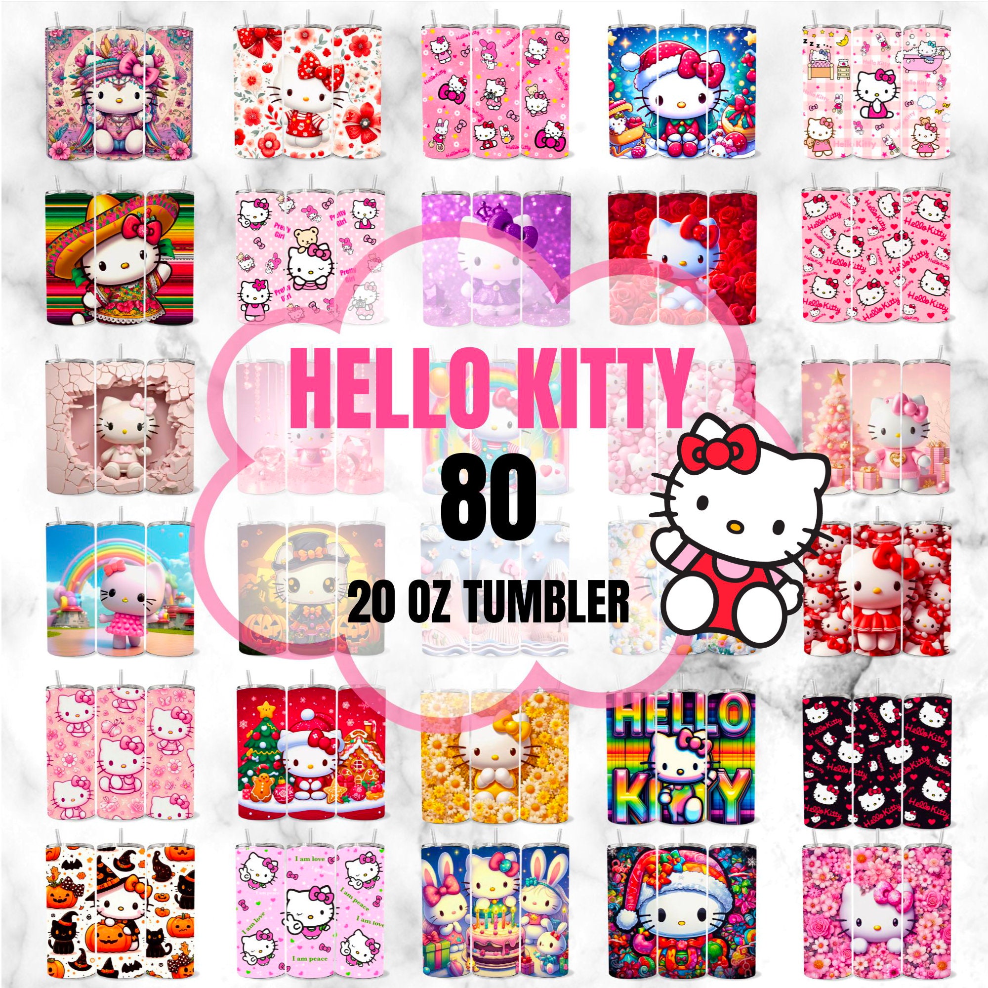 3D Acrylic Hello Kitty Wall Decoration Sticker for Baby Room, Bedroom, Game  Room, Etc. variation A 