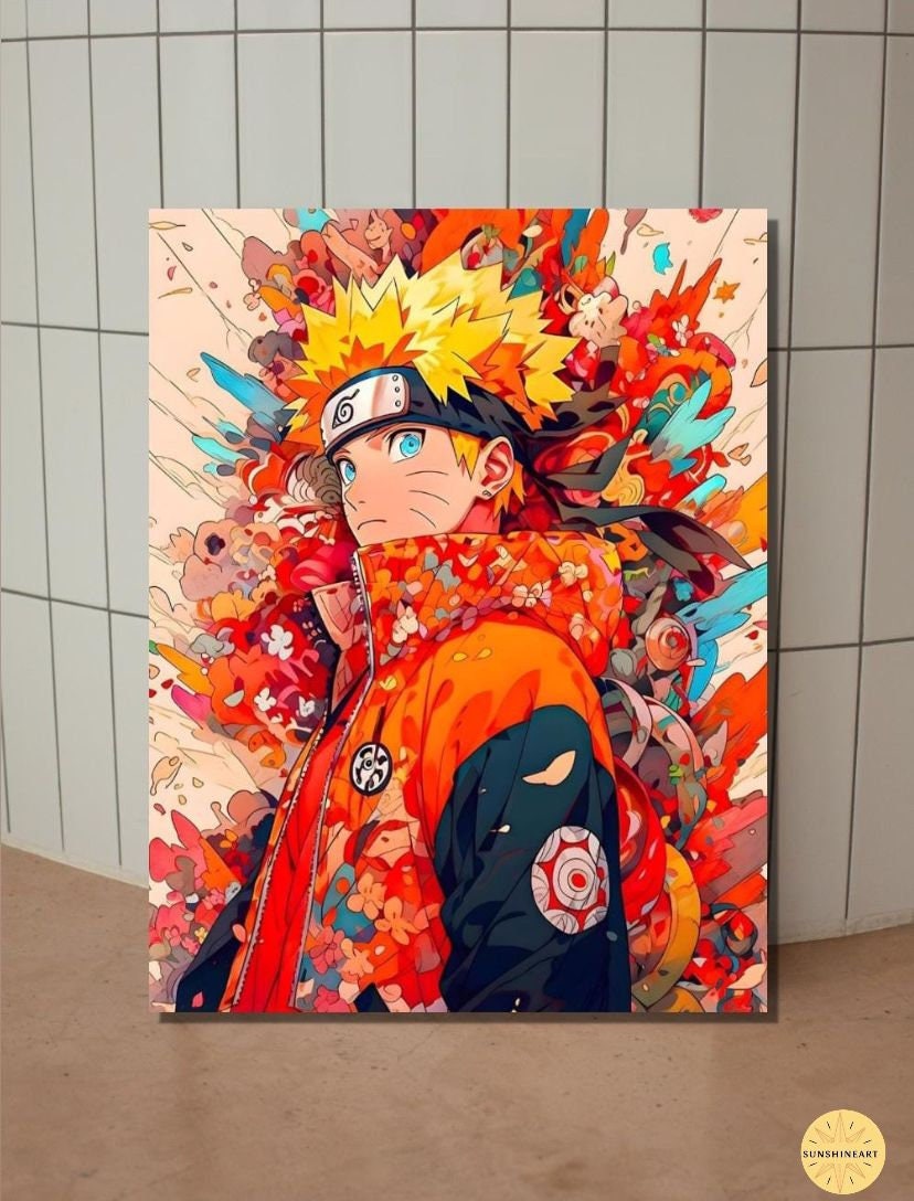 Anime Naruto Poster Naruto and Sasuke Eyes HD Print on Canvas Painting Wall  Art for Living Room Decor Boy Gift (Unframed, Naruto-4) : : Home