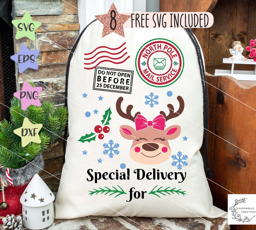 Santa Sack SVG Santa Bag SVG Cute Christmas Svg - Etsy
