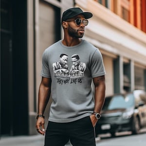 MLK Malcolm X Chess Graphic Tee: &#39;They Not Like Us&#39; Unisex T-Shirt