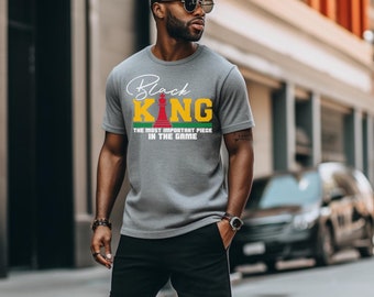 Schwarzer König, Vatertagshemd, Afromann, schwarzer Mann, schwarzer Stolz, afroamerikanischer Mann, wichtigste Stücke, afroamerikanischer Stolz