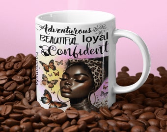 Black Girl Affirmation Coffee Mug, Motivational Gift