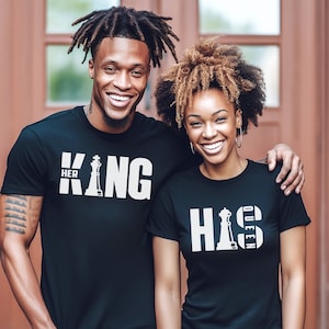 King And Queen Couples Shirt, Matching Couples Shirts, Valentines Gift, Valentine Matching Shirt, Valentines Shirt, Husband And Wife Shirt