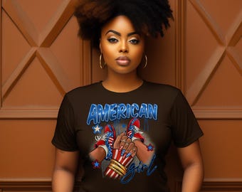 Camiseta patriótica con la bandera de EE. UU., 4 de julio - Algodón unisex