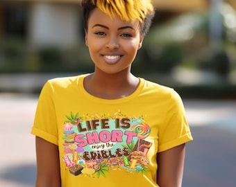 Enjoy Edibles T-Shirt, Funny Smoker Tee