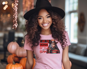 Black Woman Halloween Shirt, Woman of Your Dreams Tee, Afro Halloween T-Shirt, Black Girl Spooky Season Shirt, Melanin Tee
