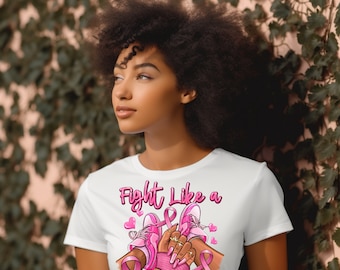 Fight Like A Queen Shirt: Breast Cancer Awareness Tee