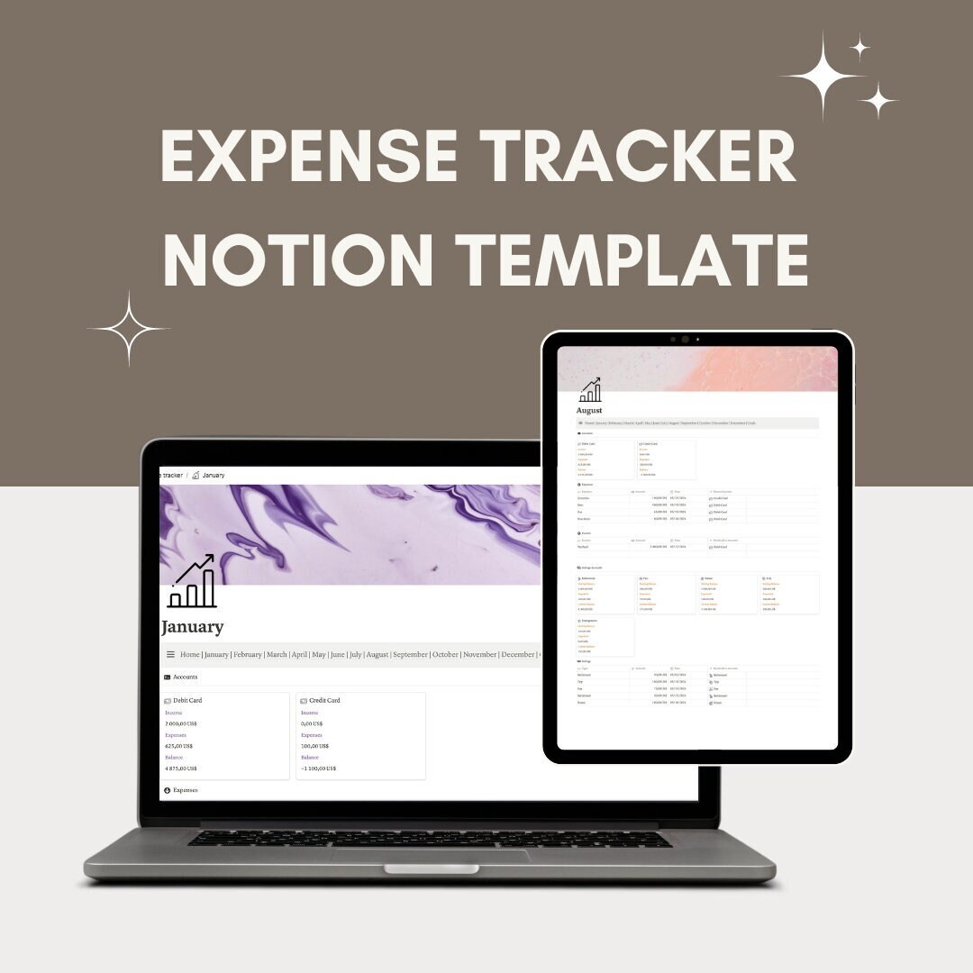Notion Template Budget Spreadsheet Notion Expense Tracker Notion ...
