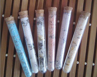 6 Tubes de Poudre de Bain et Sels d'Himalaya