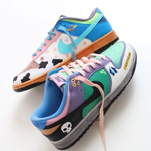 Custom Handpainted Sneakers for Gift, Custom Handpainted Toy Story Movie &quot;Andy and Buzz Lightyear&quot; Inspired, Custom Personalized Sneakers.