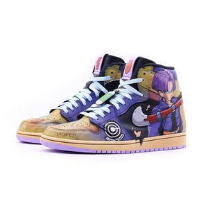 Custom Handpainted Sneakers for Gift, Custom Handpainted Childhood Cartoon Series Inspired, Custom Personalized Sneakers, Valentine Sneakers