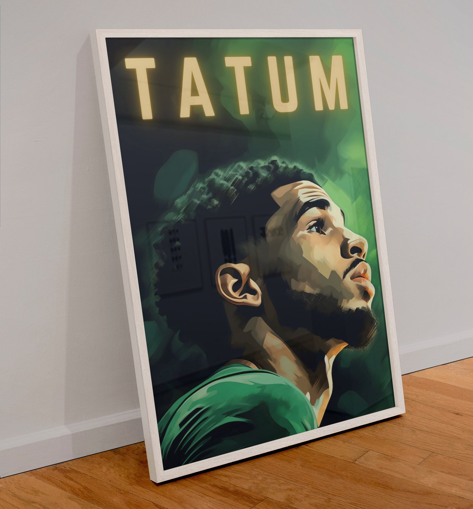 LUQIN Jayson Tatum Sports Poster Canvas Poster Wall Art Decor