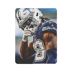 CeeDee Lamb Velveteen Minky Blanket | Gifts For Cowboys Fans | Gifts for Dallas Cowboys Fans | Gifts for Him | Gifts for Her