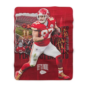 Travis Kelce Blanket | Sherpa Blanket | Gifts For Chiefs Fans