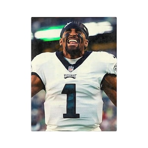 Jalen Hurts Blanket | Minky Blanket Gift | Gifts For Eagles Fans | Gifts For Him | Gifts For Her