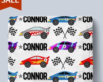 Manta personalizada de coche de carreras para niño, manta de coche de carreras para bebé niño, manta para niño, regalo de cumpleaños para niño, manta de Navidad para niño pequeño, manta de coche para niño, regalo para niño